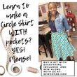 Sewing Kit: Circle Skirt With Pockets
