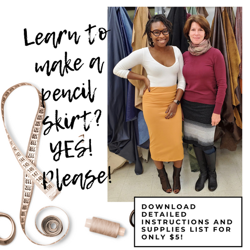 How to make a pencil skirt pattern