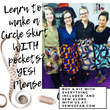 Instructions and Supplies List: Circle Skirt with Pockets